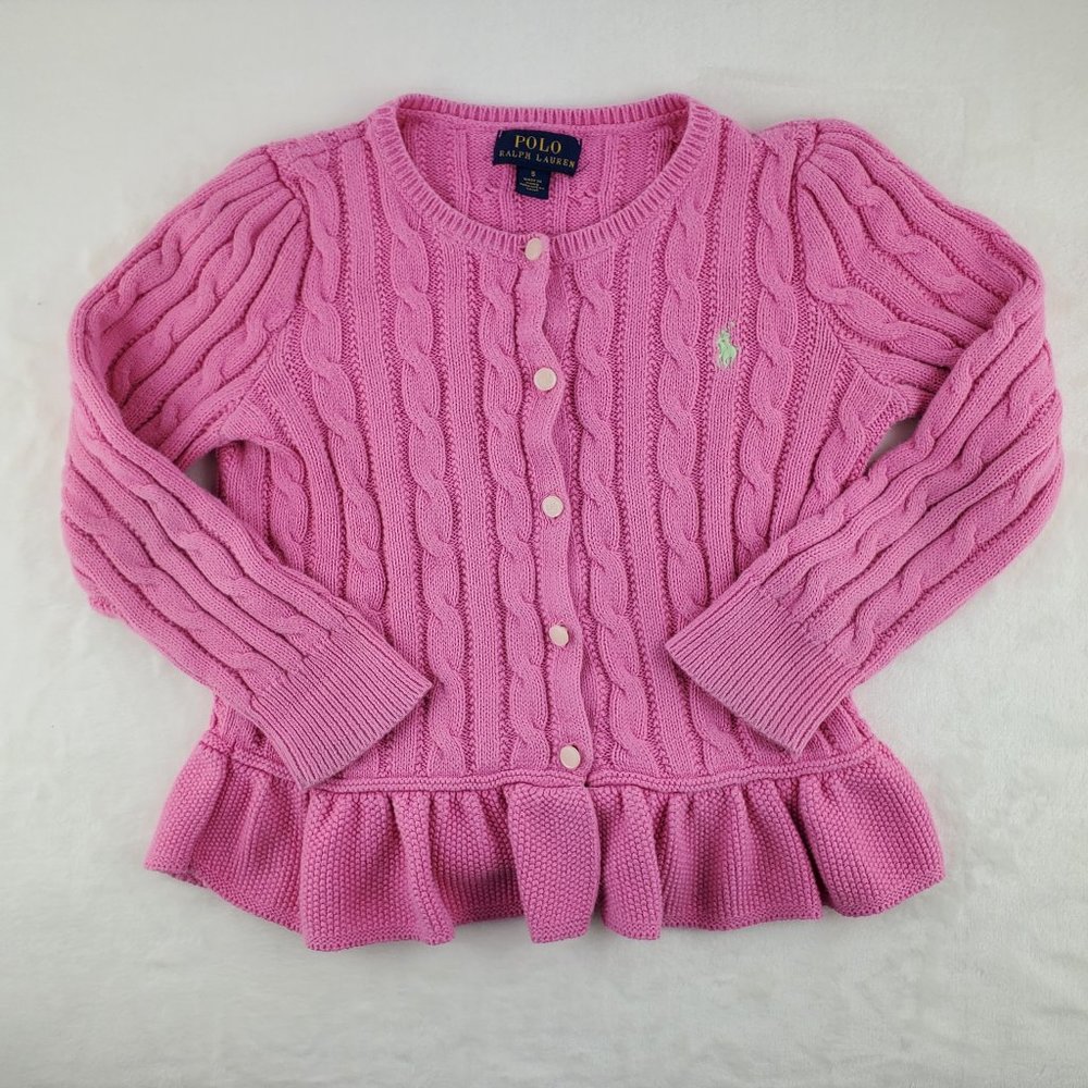 Pink Polo Ralph Lauren Kids Cardigan